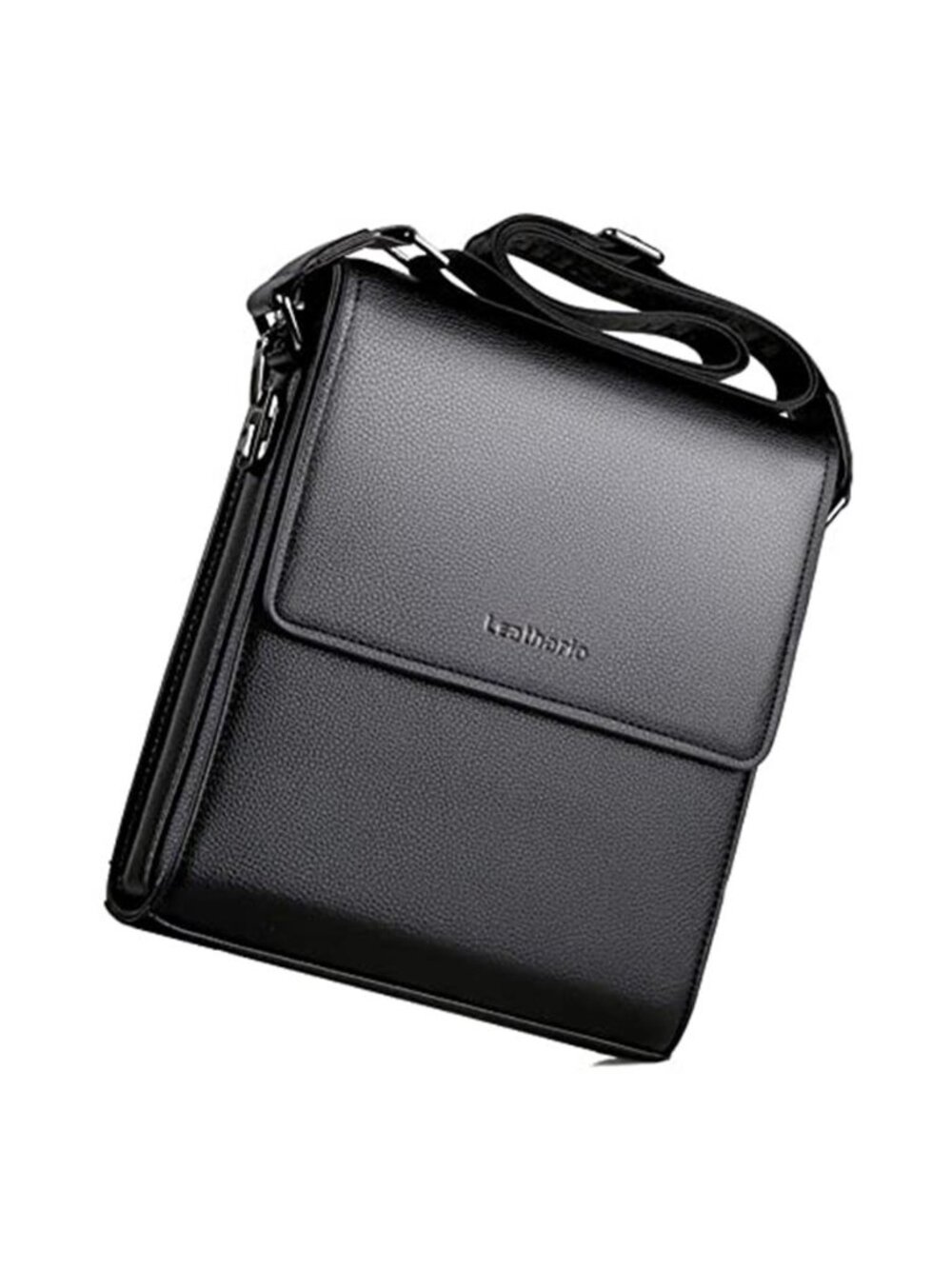 Mens Crossbody Bag Faux Leather Messenger Bag Small Shoulder Bag Travel Work Bag